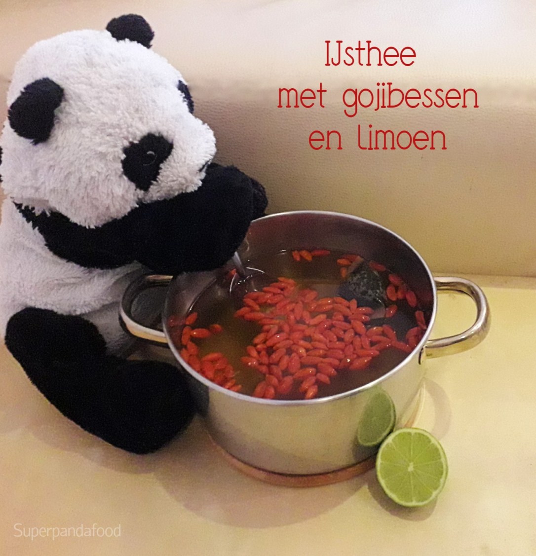 IJsthee met gojibessen en&nbsp;limoen