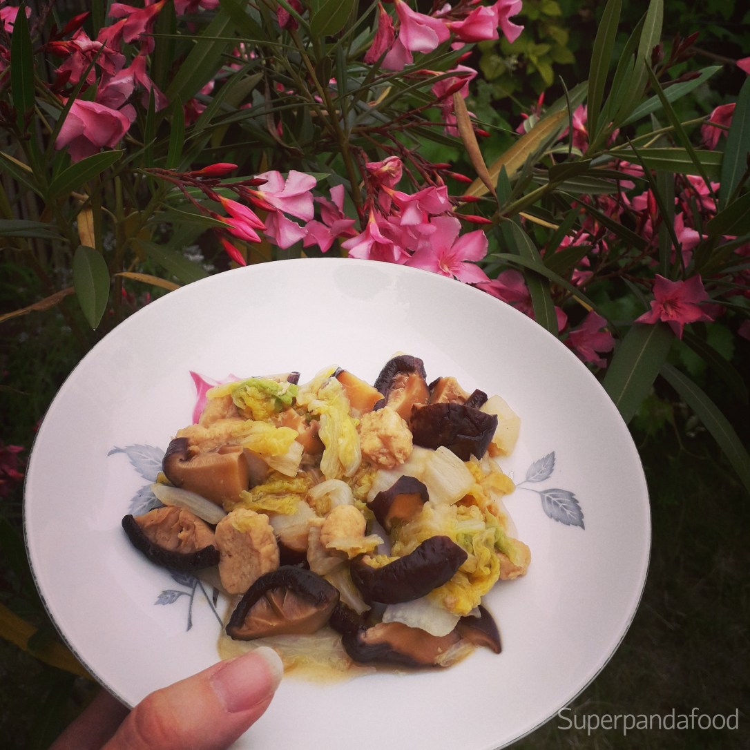 Chinese kool met shiitake, quorn en&nbsp;oestersaus