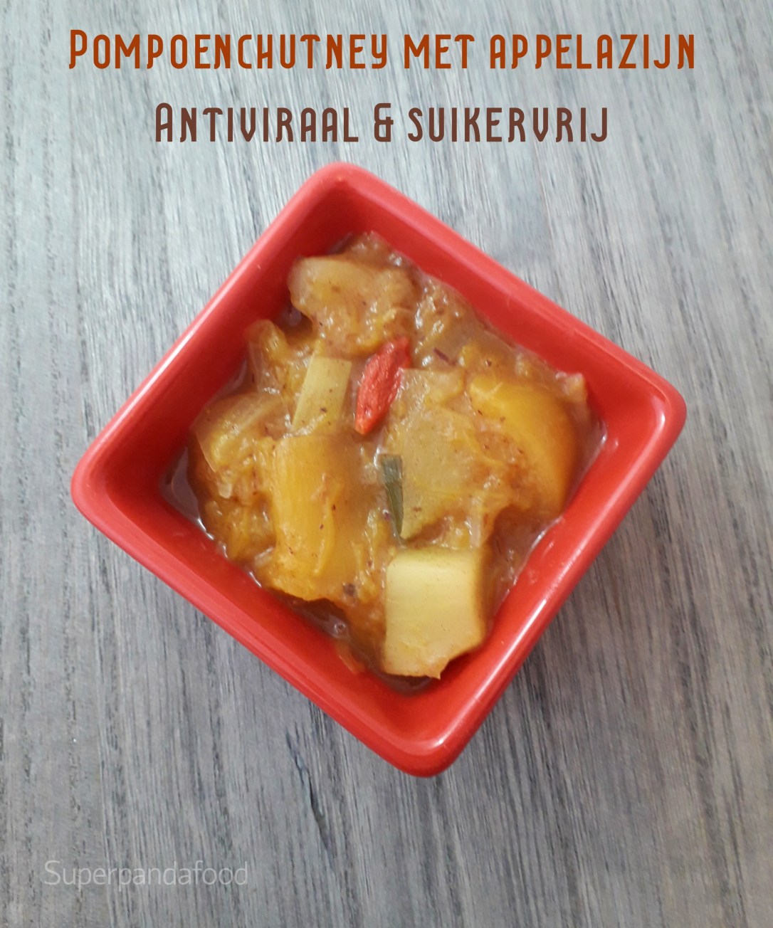 Pompoenchutney met appelazijn | Antivirale voeding | 5-elementen-koken