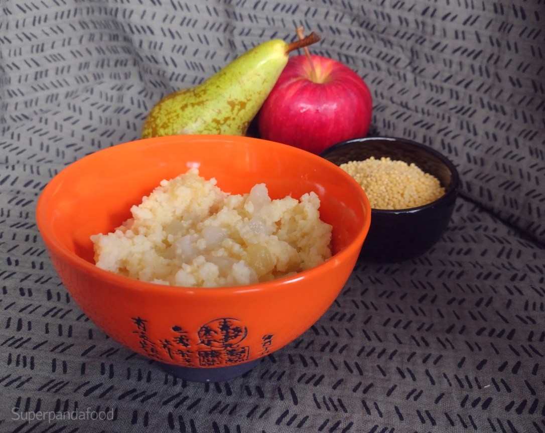 Gierstpap met appel en peer bestrijdt&nbsp;verkoudheid