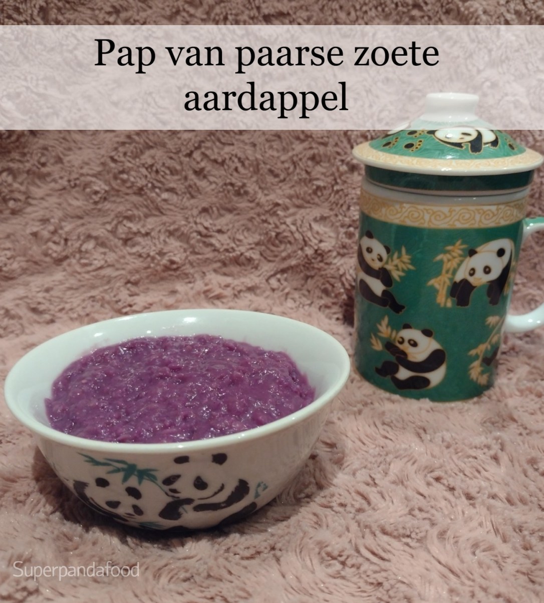 Pap van paarse zoete&nbsp;aardappel