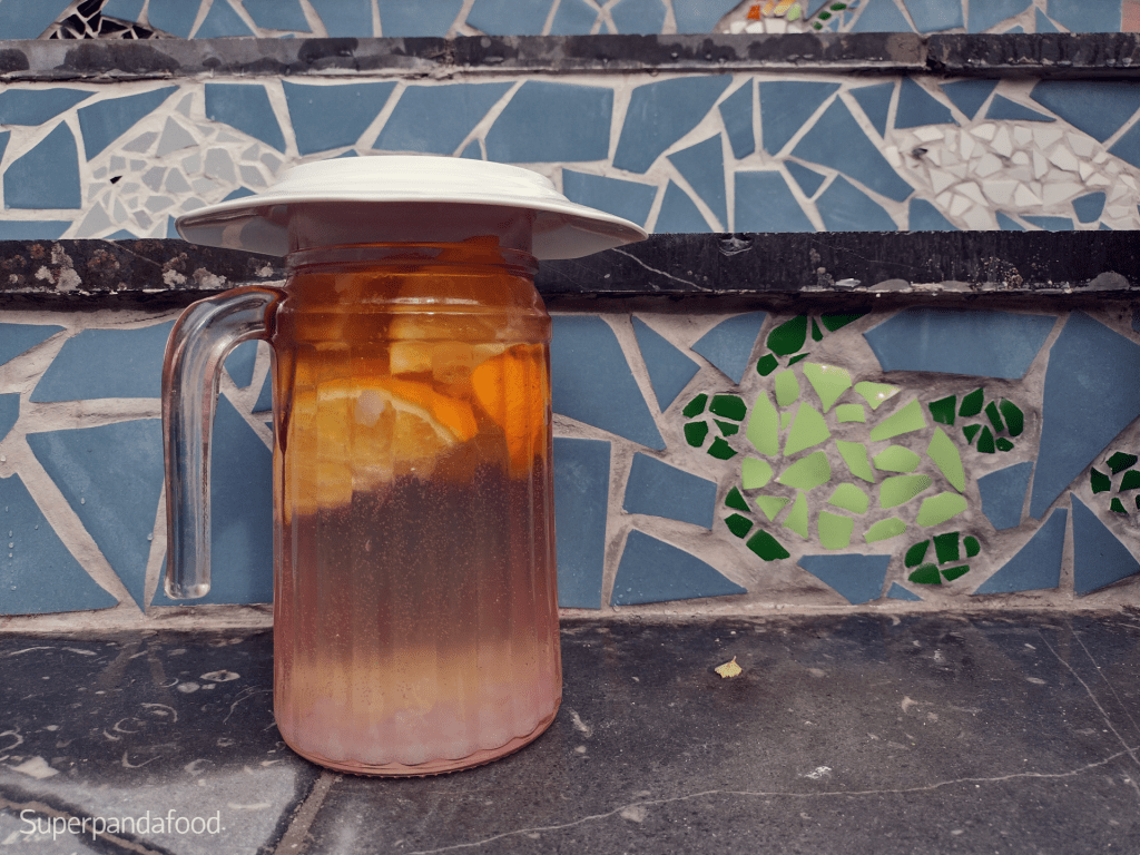 Karaf waterkefir eerste fermentatie